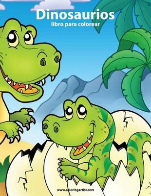 Book cover for Dinosaurios libro para colorear 1