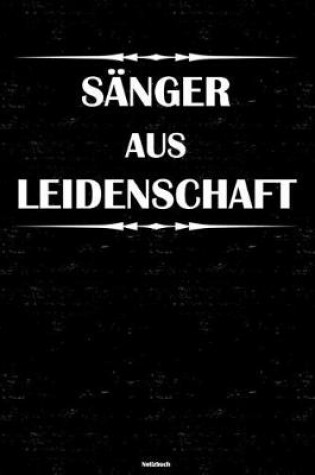 Cover of Sanger aus Leidenschaft Notizbuch