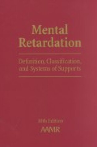 Cover of Mental Retardation