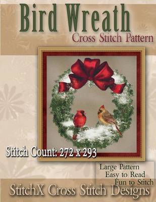 Book cover for Bird Wreath Cross Stitch Pattern