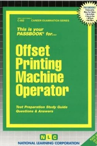 Cover of Offset Printing Machine Operator