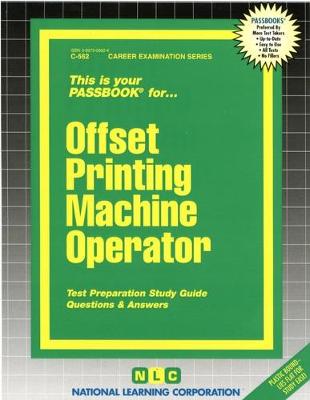 Book cover for Offset Printing Machine Operator