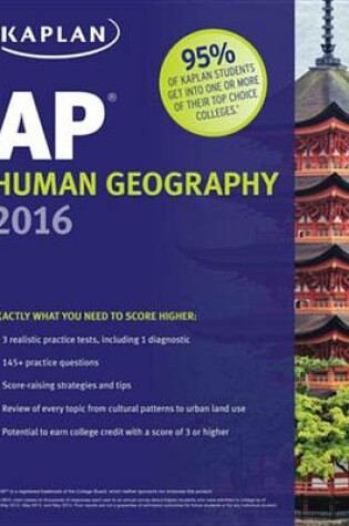 Cover of Kaplan AP Human Geography 2016