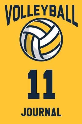 Book cover for Volleyball Journal 11