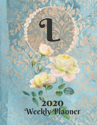 Book cover for Plan On It Large Print 2020 Weekly Calendar Planner 15 Months Notebook Includes Address Phone Number Pages - Monogram Letter L