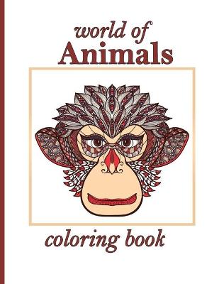 Book cover for world of Animals coloring book