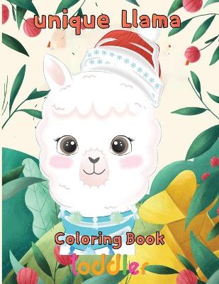 Book cover for unique Llama Coloring Book toddler