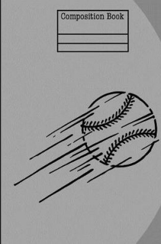 Cover of Baseball Composition Notebook - Isometric - 1/4 Inch Equilateral Triangle