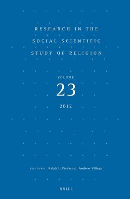 Book cover for Research in the Social Scientific Study of Religion, Volume 23
