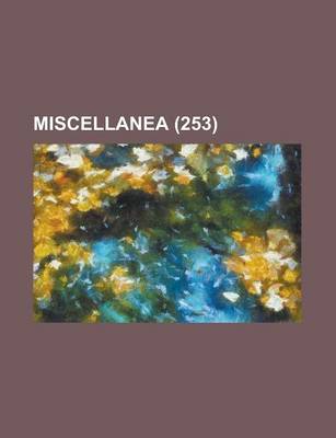 Book cover for Miscellanea (253)