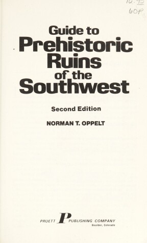 Book cover for Guide to Prehistoric Ruins of the Southwest