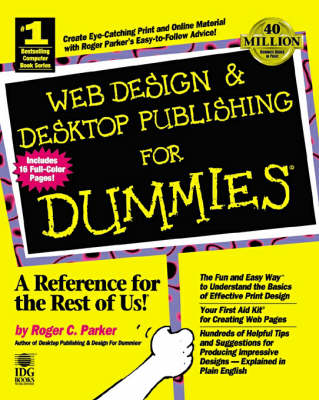 Book cover for Web Design and Desktop Publishing For Dummies