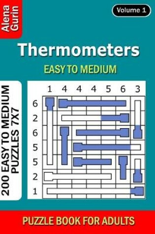 Cover of Thermometers puzzle book for Adults