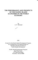 Book cover for Performance and Prospects of the Pacific Island Economies in the World Economy