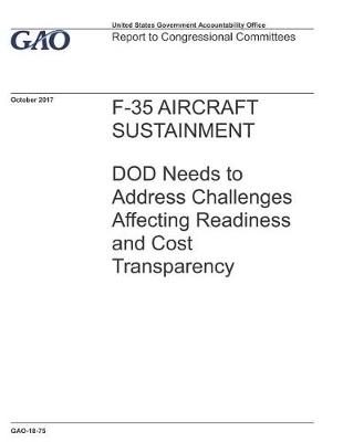 Book cover for F-35 Aircraft Sustainment