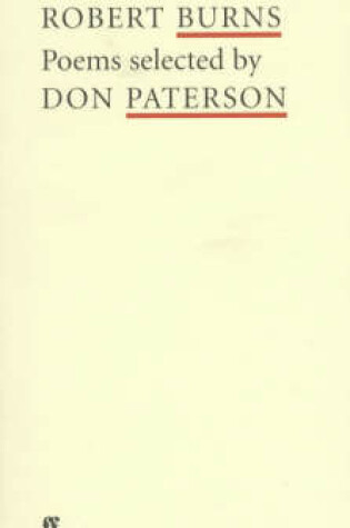 Cover of Robert Burns (Poet to Poet)
