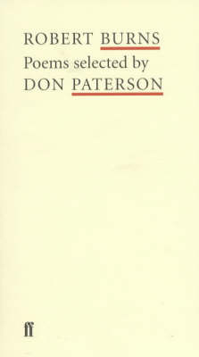 Book cover for Robert Burns (Poet to Poet)