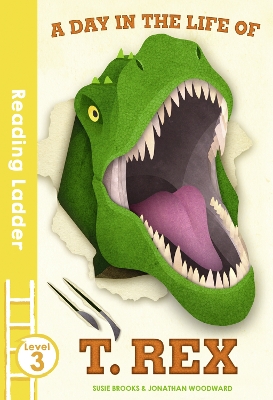 Book cover for A day in the life of T. rex