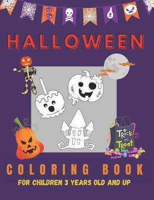 Book cover for Halloween Coloring Book for Children 3 years old and up