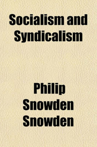 Cover of Socialism and Syndicalism