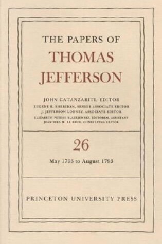 Cover of The Papers of Thomas Jefferson, Volume 26