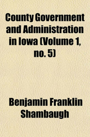 Cover of Applied History Volume 1, No. 5