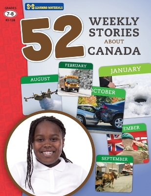 Cover of 52 Weekly Nonfiction Stories About Canada Grades 7-8