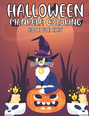 Book cover for Halloween Mandala Coloring Book For Kids
