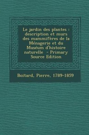 Cover of Le Jardin Des Plantes