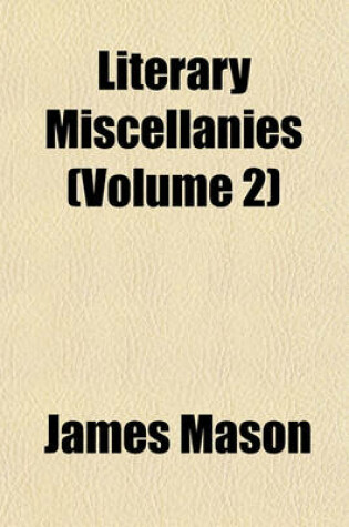 Cover of Literary Miscellanies (Volume 2)