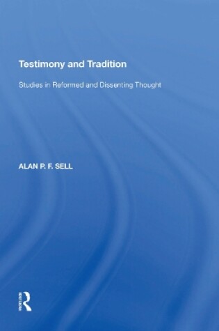 Cover of Testimony and Tradition