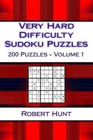 Cover of Very Hard Difficulty Sudoku Puzzles Volume 1