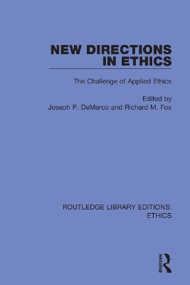 Book cover for New Directions in Ethics