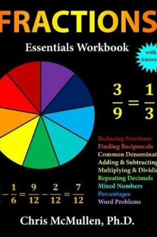 Cover of Fractions Essentials Workbook with Answers