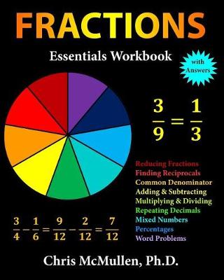 Book cover for Fractions Essentials Workbook with Answers