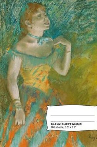 Cover of Edgar Degas the Singer Blank Sheet Music Notebook