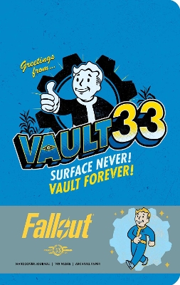 Book cover for Fallout: The Official Hardcover Journal of Vault 33