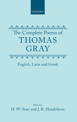 Book cover for The Complete Poems of Thomas Gray