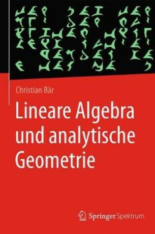 Cover of Lineare Algebra Und Analytische Geometrie