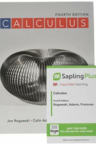 Cover of Calculus: Late Transcendentals 4e & Saplingplus for Calculus: Late Transcendentals 4e (Six-Months Access)