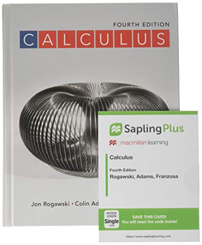 Book cover for Calculus: Late Transcendentals 4e & Saplingplus for Calculus: Late Transcendentals 4e (Six-Months Access)