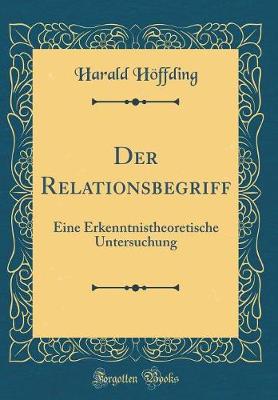 Book cover for Der Relationsbegriff