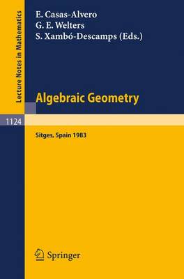 Cover of Algebraic Geometry, Sitges (Barcelona) 1983