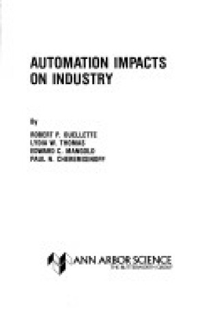 Cover of Automation Impacts on Industry