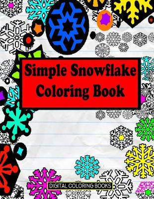 Book cover for Simple Snowflake Coloring Book