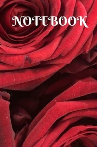Cover of Deep Red Rose Blank Lined Notebook With Premium Quality Pages