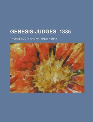 Book cover for Genesis-Judges. 1835