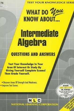 Cover of INTERMEDIATE ALGEBRA