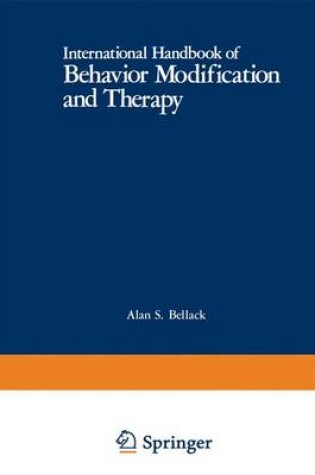Cover of International Handbook of Behavior Modification and Therapy
