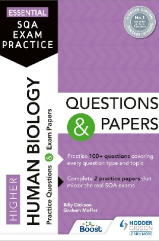 Cover of Essential SQA Exam Practice: Higher Human Biology Questions and Papers